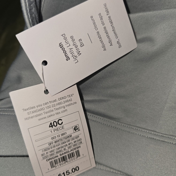 Womens Aiden, Gray Lightly Lined Wireless Comfort Bra, Size 40C, NWT!!! - Picture 4 of 4